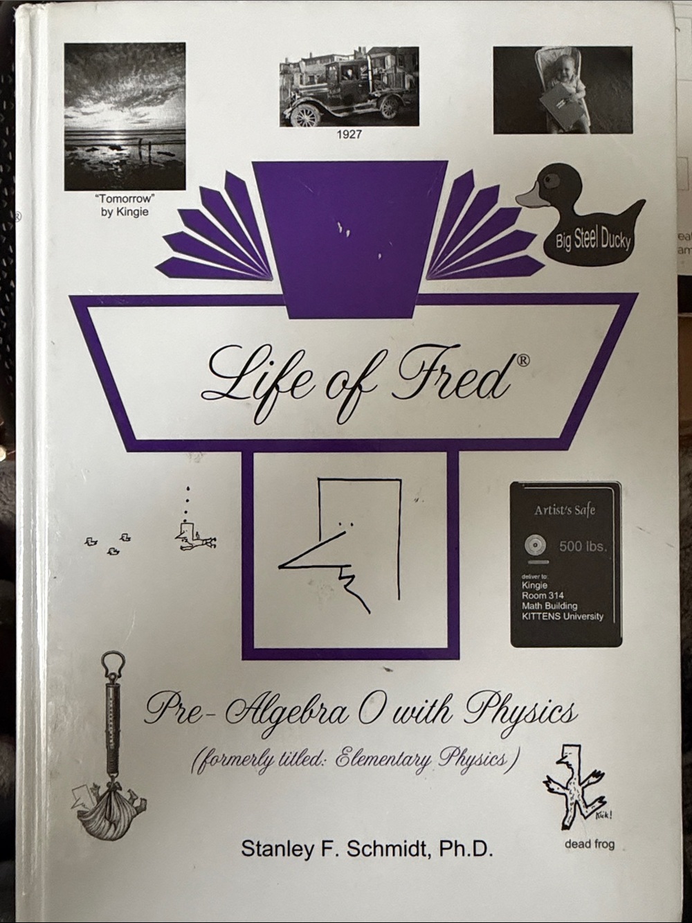 Life of Fred Pre-Algebra 0 with Physics - White & Purple Cover